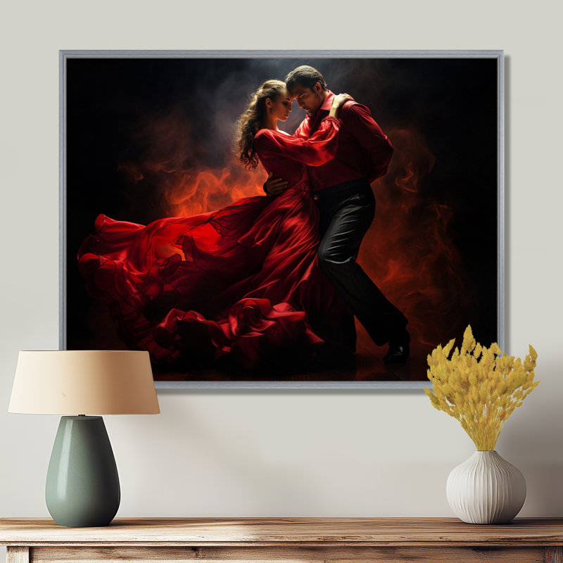 «South America Tango Passion II - Autres pays», art mural, H 12 po x l 20 po x P 1 po, Encadrement argenté