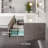 Aurora 40 In. Concrete Gray Wall Mount Single Sink Bath Vanity With Carrara Quartz Top And Undermount Porcelain Sink