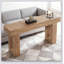 Console en bois, table d'appoint, table de salon rectangulaire derrière le canapé-1188221449