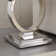 Traeshaun Faux Marble Top Metal Base End Table