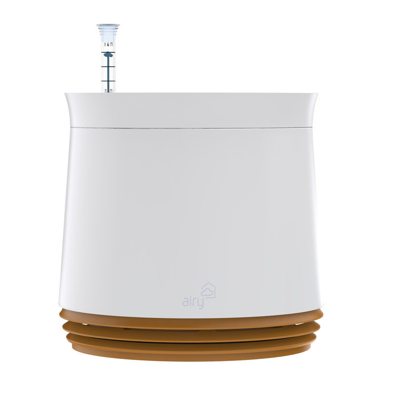 Pot de fleurs en plastique rigide à l’air naturel avec purificateur d’air naturel, Moutarde blanche / miel