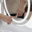 Ensemble de coiffeuse avec miroir lumineux à DEL et tabouret rembourré pour la chambre à coucher-58517638