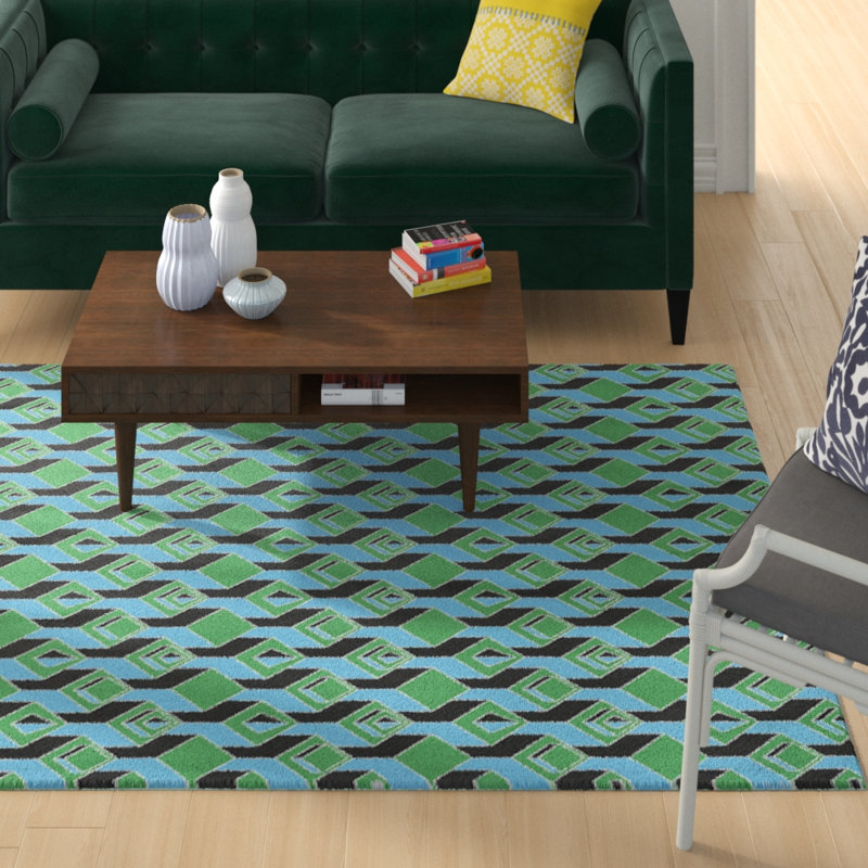 Jordao Geometric Indoor Rug, Rectangle 5' x 7'