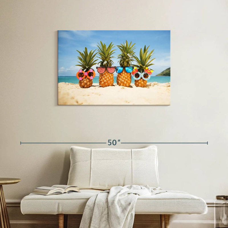Funny Pineapple Fruit, 24" H x 36" W