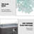 Gray Rectangular Slate Fireplace