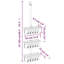 Shower Hanger Shelf 30x15x(67-105) cm Aluminium