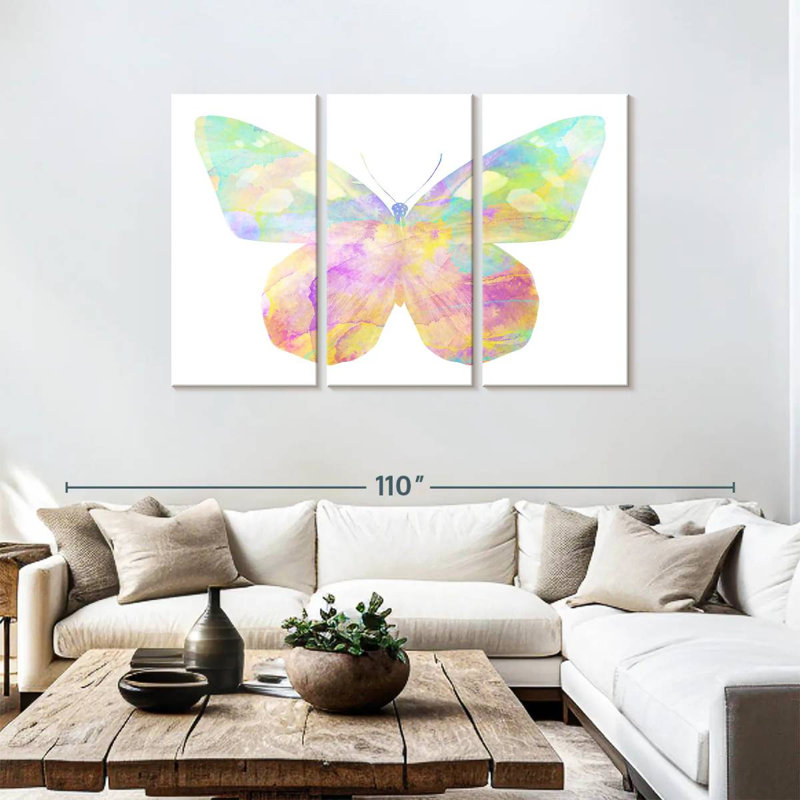 Brampt Rainbow Butterfly, 48" H x 74" W