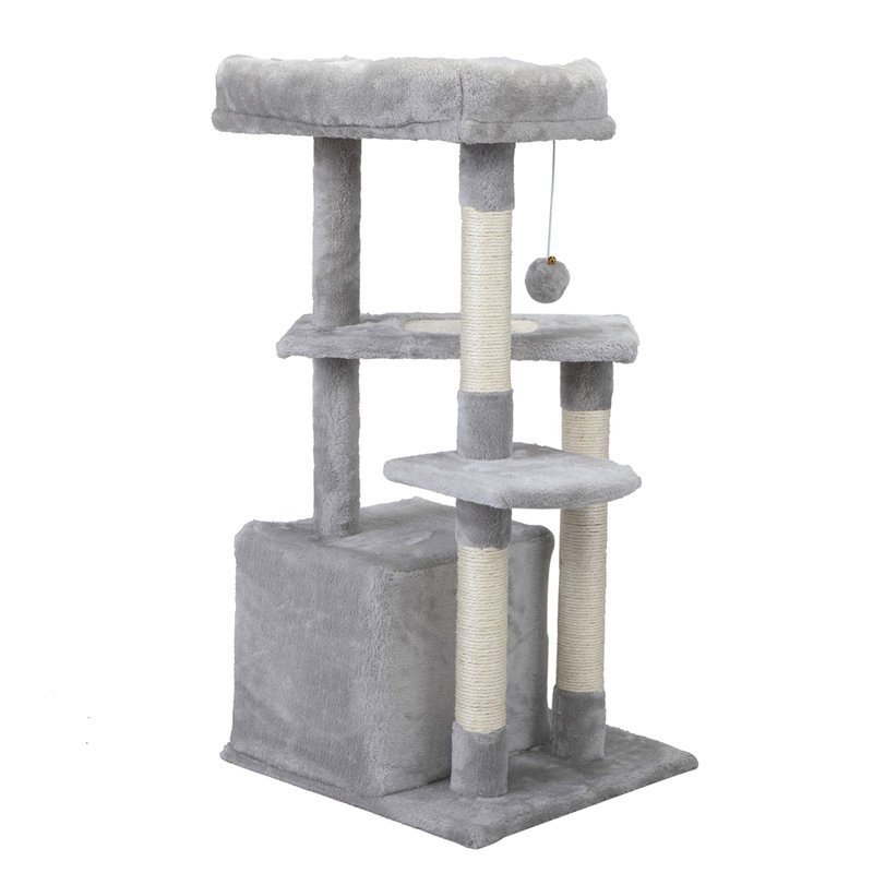 Maison pour chat à deux niveaux