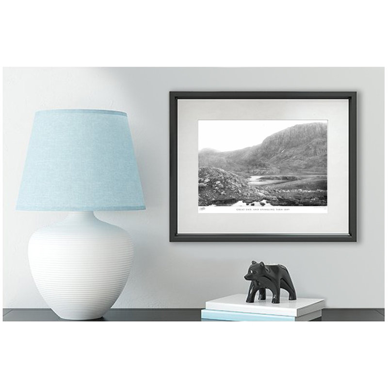 Great End, And Spinkling Tarn 1889 by Francis Frith - Single Picture Frame Print, 60cm H x 80cm W x 2.3cm D