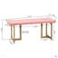 Ensemble de 1 banc rembourré en velours-343844049