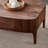 Pure solid wood simple rectangular coffee table-99018464