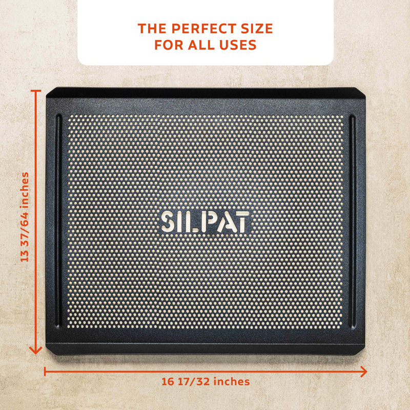 Silpat Black Aluminum Non-Stick Perforated Baking Tray