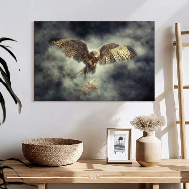 Crowle Smoky Bald Eagle, 16" H x 24" W