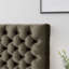 Tête de lit moderne en velours gris pour une chambre à coucher élégante avec des pieds réglables, offrant un ajustement personnalisé-896421401