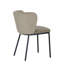 2 Dubhgal Velvet Upholstered Dining Chair with Black Metal Legs-1406872226