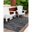 Indoor/Outdoor Haddad Area Rug Wild In Black Colour-769828491
