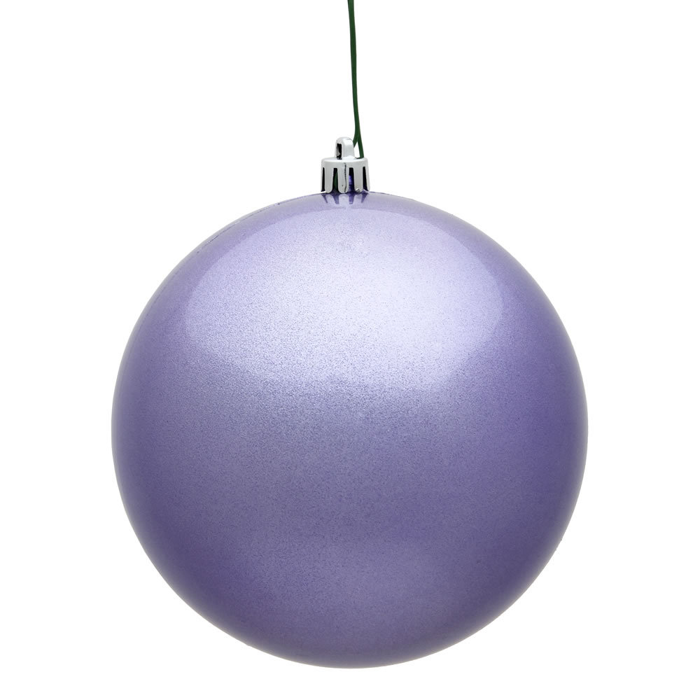 Ball Ornament, Lavender, 10" H x 10" W x 10" D