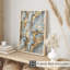 «Abstract Golden Grey II», reproduction d'art moderne sans cadre