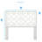 Tabor Chippendale White Headboard - Queen/Full