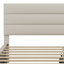 Lit plateforme tapissier avec lit gigogne et deux tiroirs