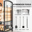 Troutt 4 Piece Steel Fireplace Tool Set