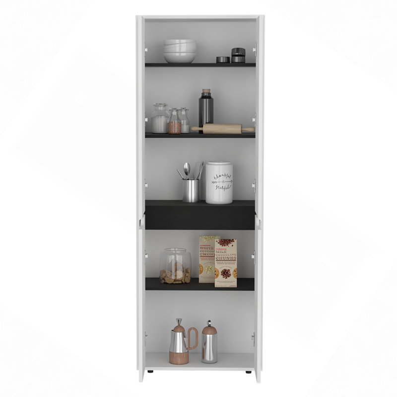Garde-manger avec quatre portes et cinq tablettes intérieures