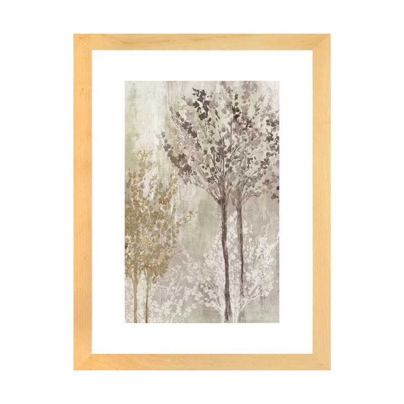 "Chaque matin II" par Allison Pearce, reproduction d’art, H 24 po x l 16 po x P 1 po, Toile avec cadre en bois beige, Blanc