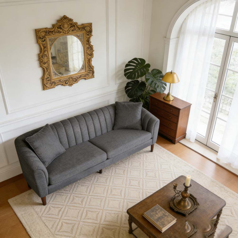 Canapé moderne, Gris anthracite