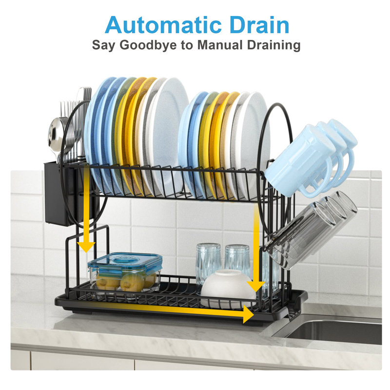 Aymond Stainless Steel Two Tier Dish Rack