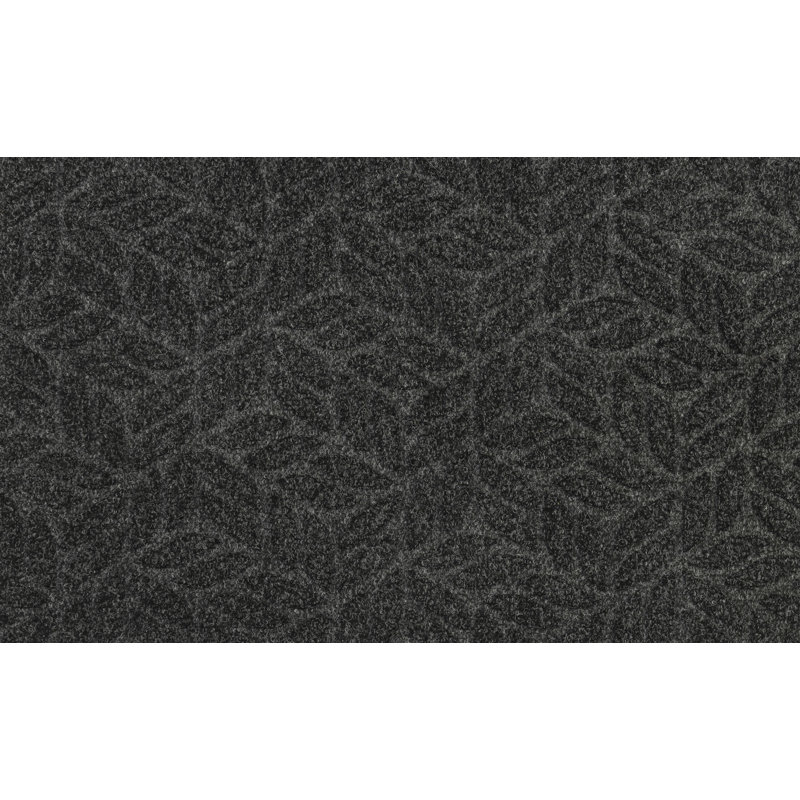 Non-Slip Christmas Indoor Doormat, Rectangular 45 x 75cm, Black