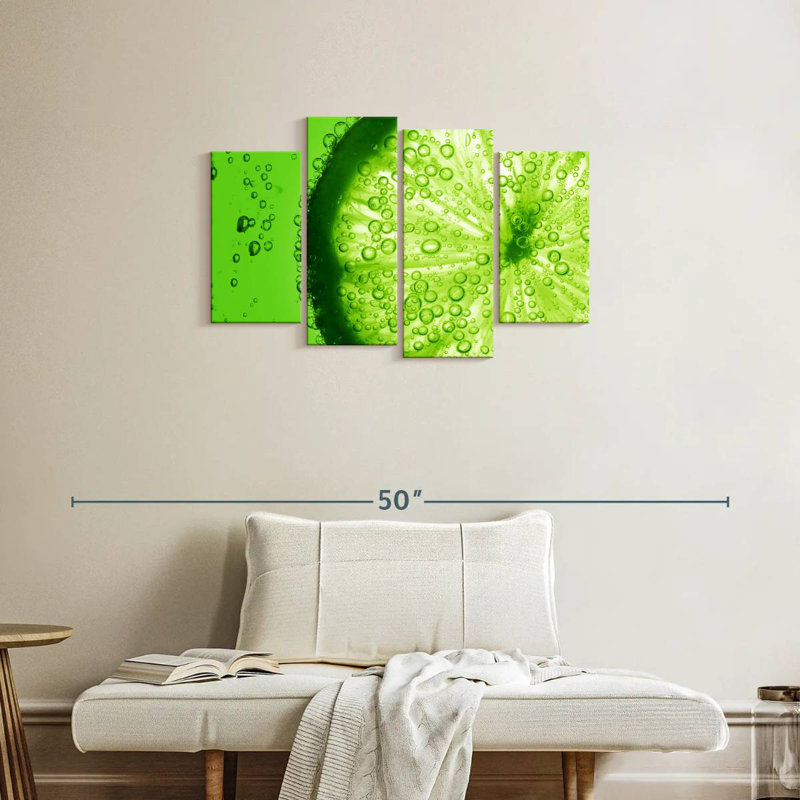 Yarlin Lime Slice, 22" H x 36" W