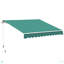 Auvent rétractable, auvents de patio, abri pare-soleil avec manivelle, tissu résistant aux rayons UV et à l'eau et cadre en aluminium pour terrasse, balcon, cour-111084829-111084831