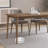 Brown Rectangular Solid Manufactured Wood Dining Table-1931077584
