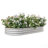 Raised Garden Bed Outdoor,   Oval Large Metal Raised Planter Bed For For Plants, Vegetables, And Flowers - Silver-1769120868-1769120889