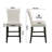 Ebian Upholstered Counter Stool with Solid Wood Frame-801863578