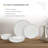 Table 12 16-Piece Natural White Coupe Dinnerware Set, Service for 4, White