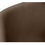 Chaise de bureau, hauteur de bar, debout, bureau d'ordinateur, bureau, aspect cuir brun, métal noir, contemporain, moderne