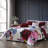 Bebejan Magenta Floral 100% Cotton Sateen 5 Piece Reversible Comforter Set-95792488