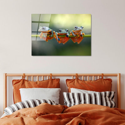 Boze 1 Piece Wall Art on Glass