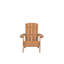 Jaelyn Acacia Foldable Outdoor Adirondack Chair With Ottoman-849037749