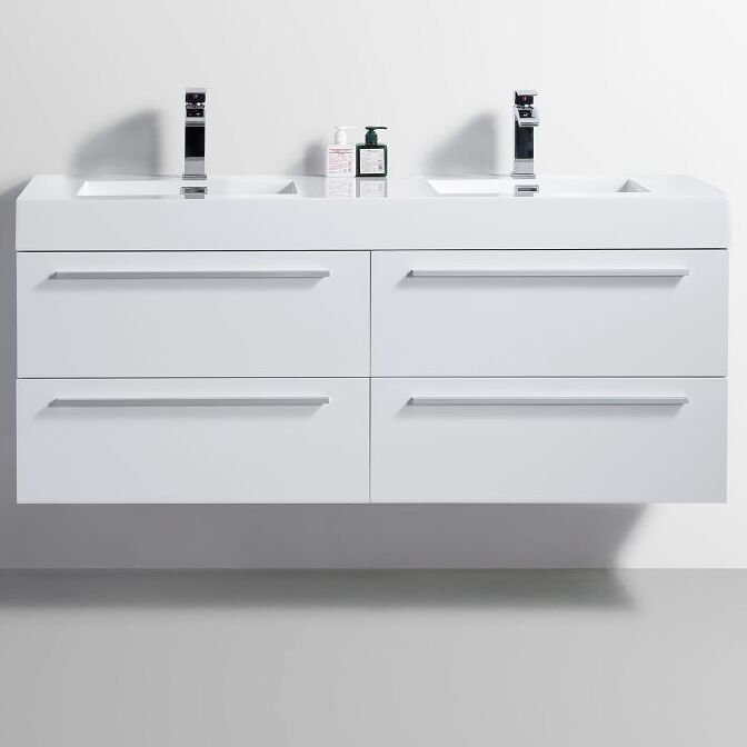 Ensemble de meuble-lavabo double 57 po Sofia