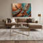 «Southwestern Animals» 1, art mural sur toile grise-1293465632