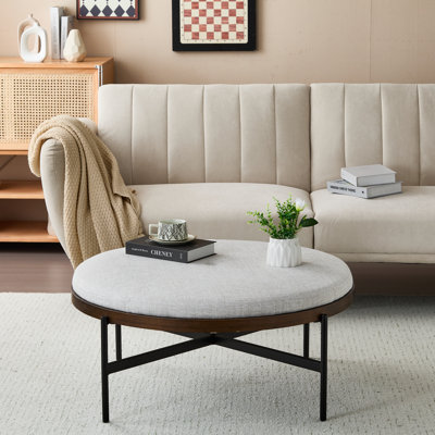 Callion Round Cocktail Ottoman by Latitude Run