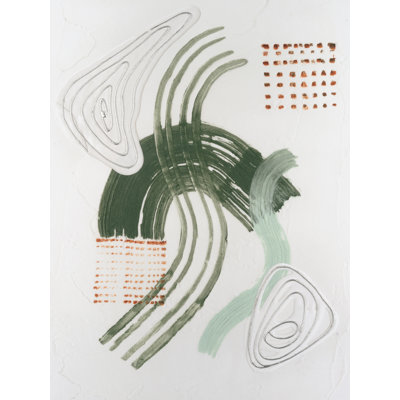 Jade Rhythm I 1 Piece Wrapped Canvas Wall Art