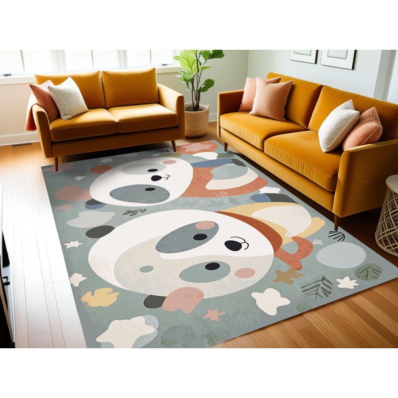 Tapis lavable pour animaux Zoomie Kids, Rectangulaire 8 pi x 12 pi
