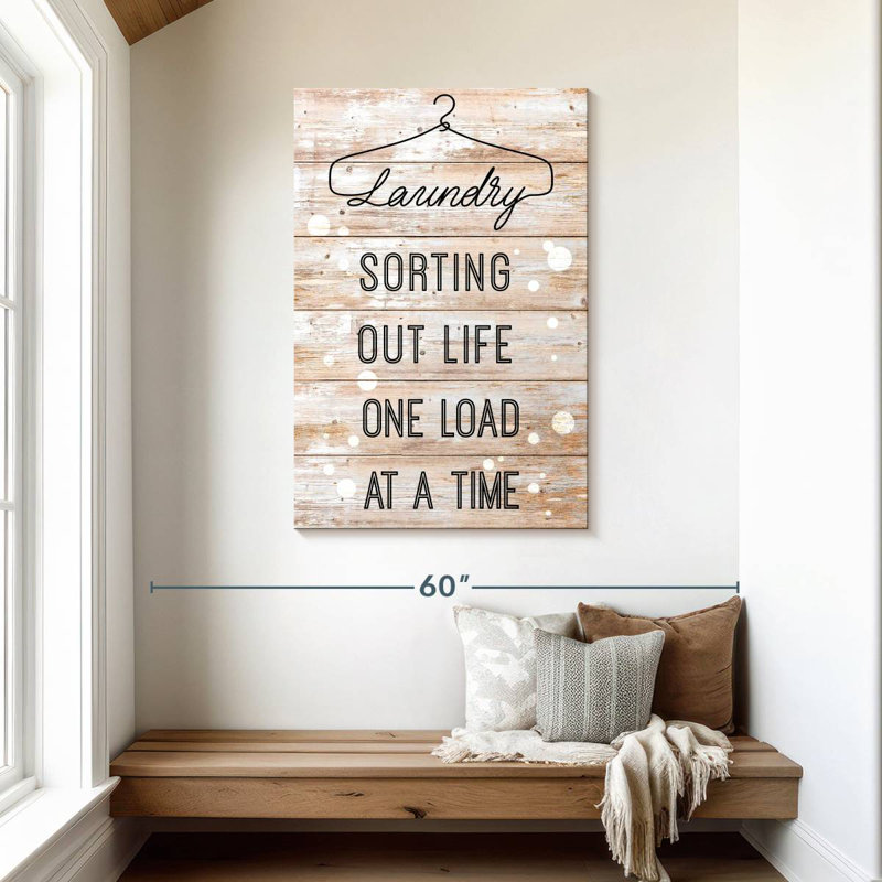 Kema Laundry Quote, 45" H x 30" W