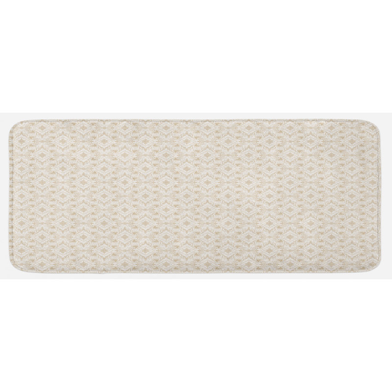 Tapis de cuisine classique en damas classique rétro