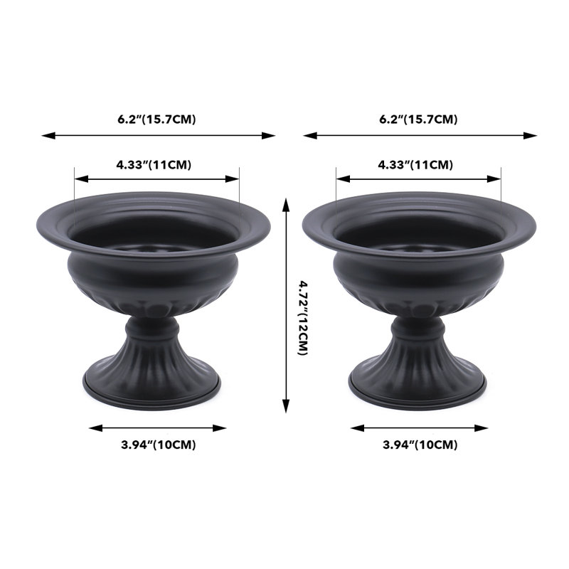 Alexus Metal Table Vase, Black
