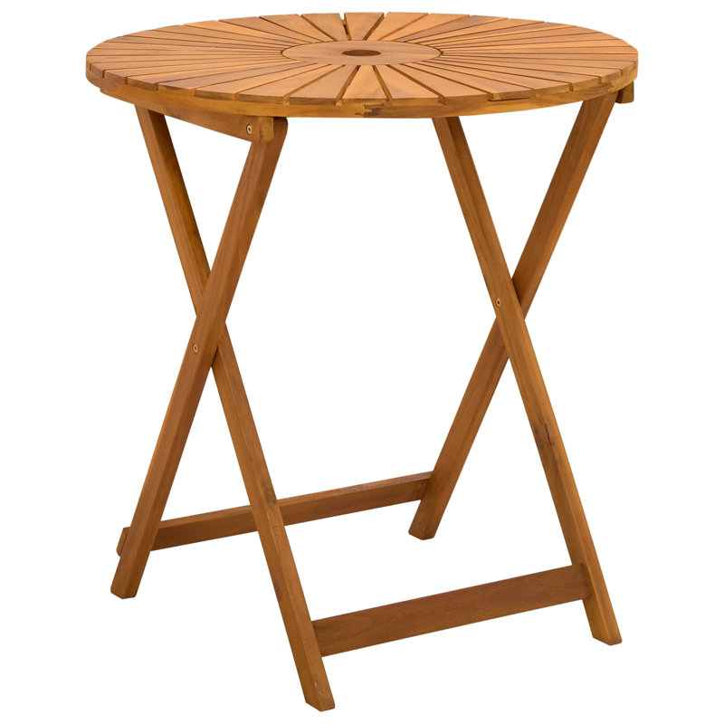 Folding Outdoor Bistro Table, 75cm H x 70cm W x 70cm D