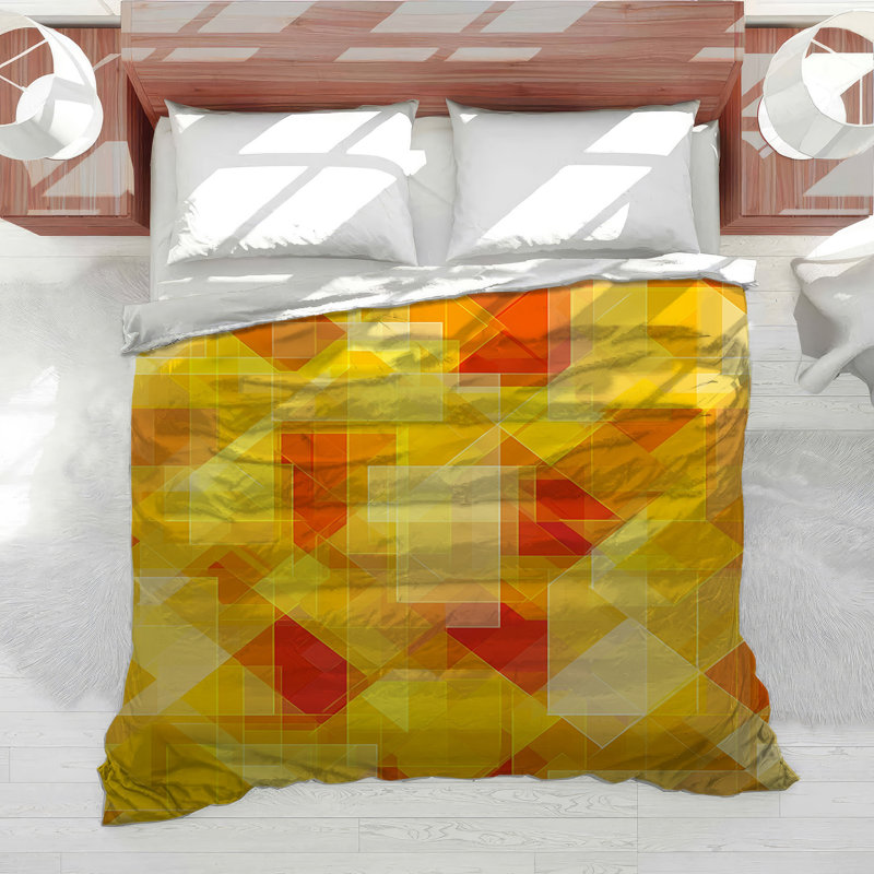 Geometry Bedding Abstract Comforter Art Deco, Twin XL Comforter